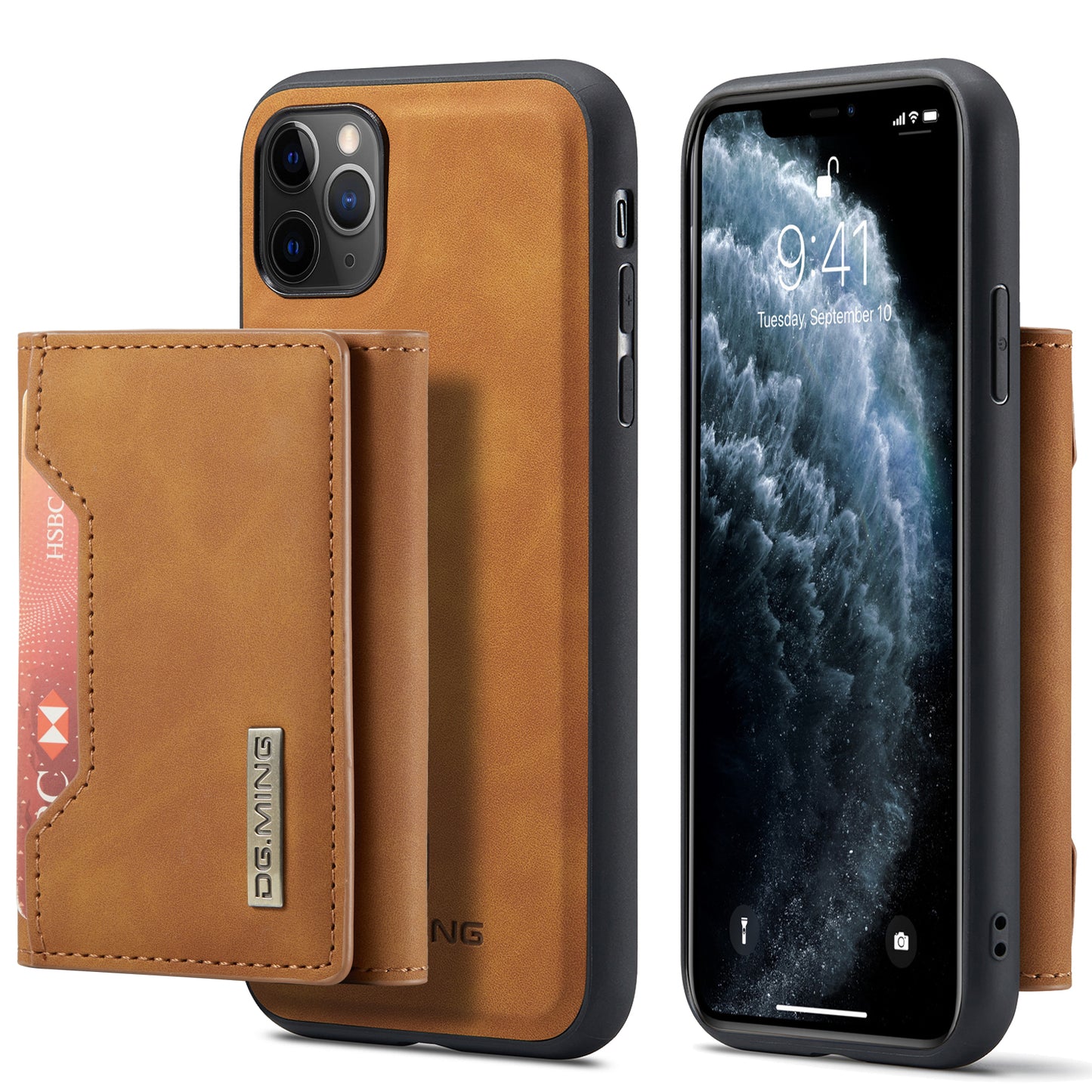 DG.MING Detachable 2-in-1 iPhone 11 Pro Case Card Holder