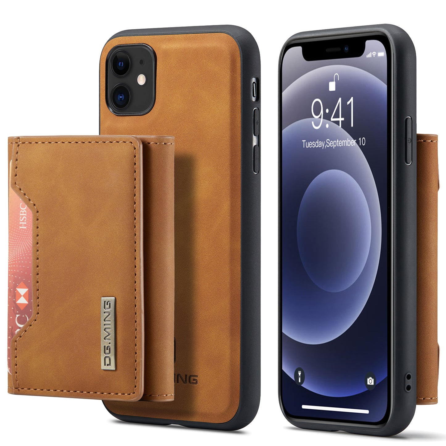 DG.MING Detachable 2-in-1 iPhone 11 Case Card Holder