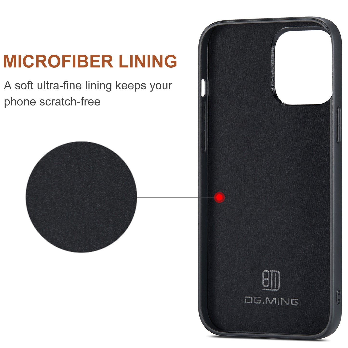 DG.MING Detachable 2-in-1 iPhone 15 Case Card Holder