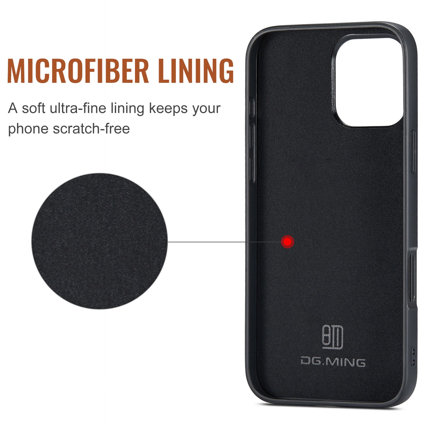 DG.MING Detachable 2-in-1 iPhone 16 Pro Max Case Card Holder