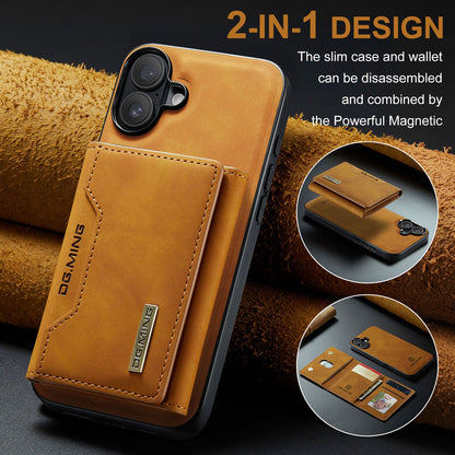 DG.MING Detachable 2-in-1 iPhone 16 Plus Case Card Holder