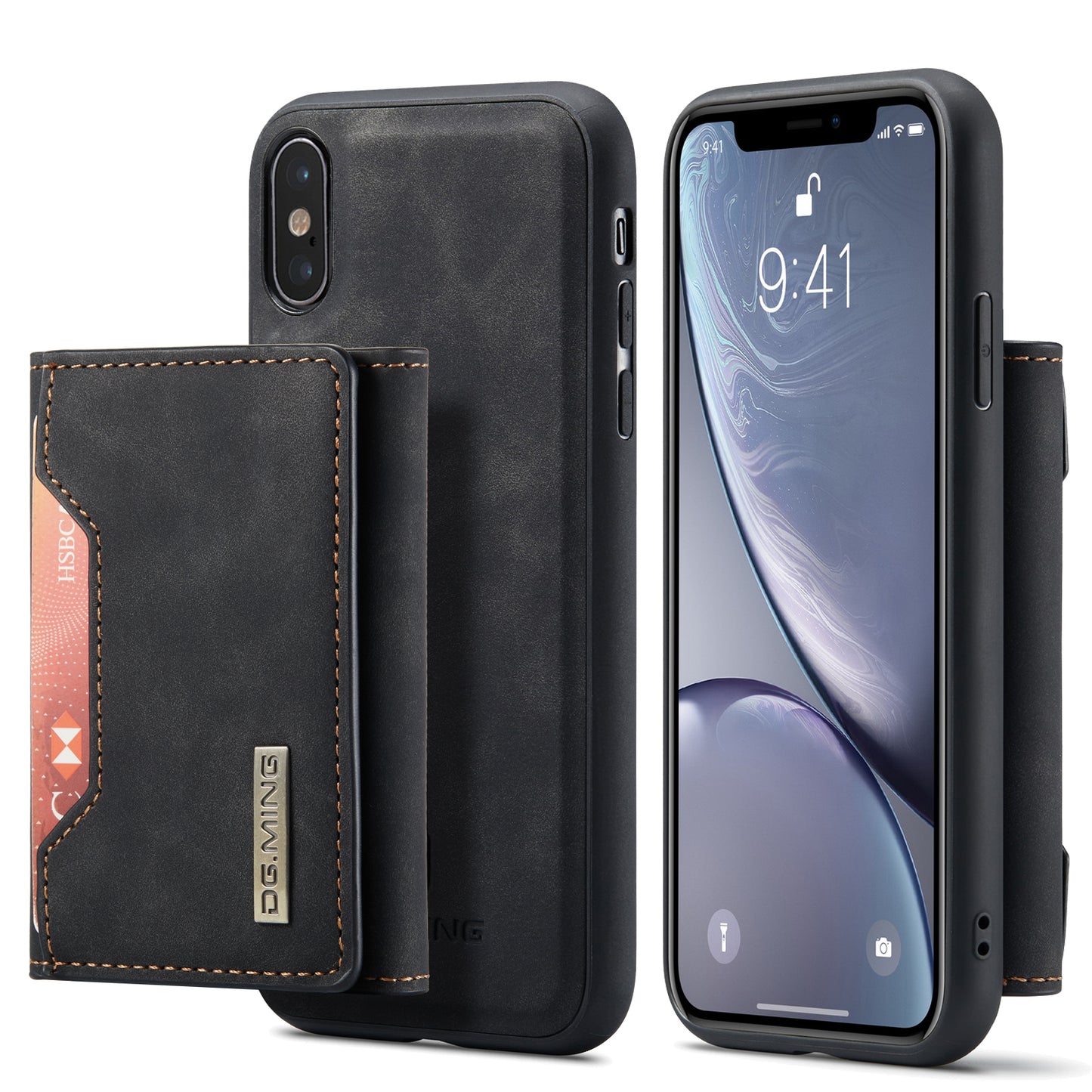 DG.MING Detachable 2-in-1 iPhone Xs Max Case Card Holder