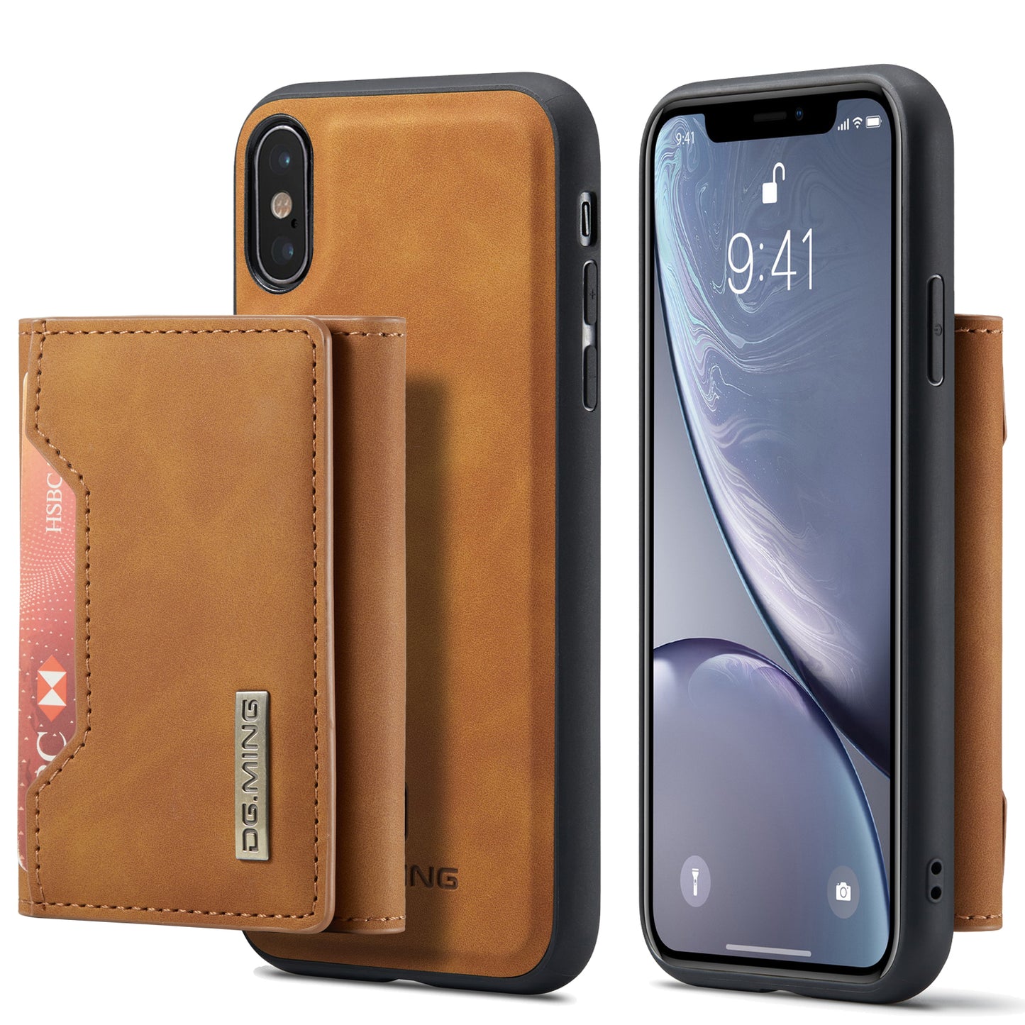 DG.MING Detachable 2-in-1 iPhone Xs Max Case Card Holder