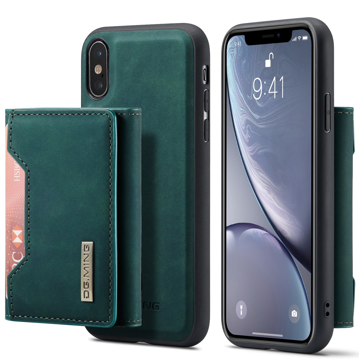 DG.MING Detachable 2-in-1 iPhone Xs Max Case Card Holder