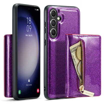 DG.MING Glitter Leather 2-in-1 Wallet Galaxy S23 FE Case