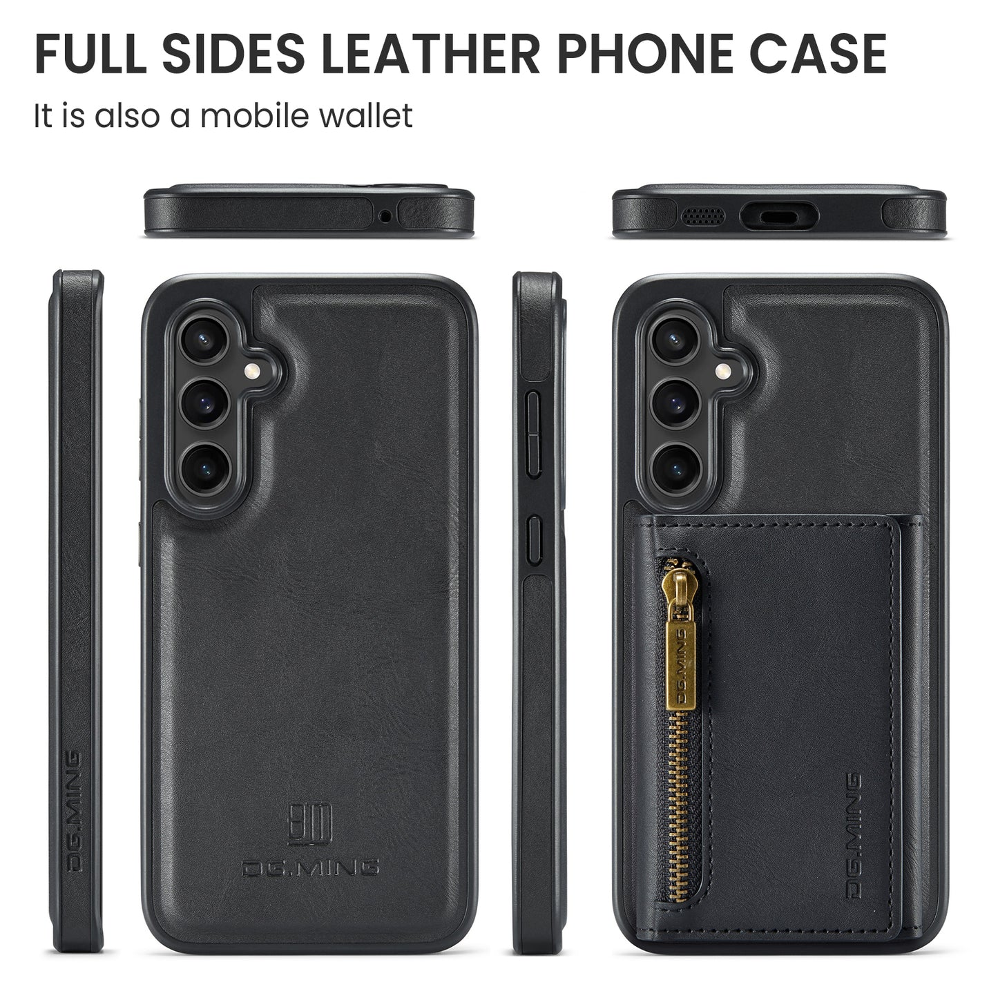 DG.MING Detachable Tri-fold Wallet Galaxy S23 FE Case