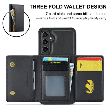 DG.MING Detachable Tri-fold Wallet Galaxy S23 FE Case