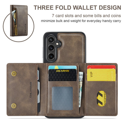 DG.MING Detachable Tri-fold Wallet Galaxy S24+ Case