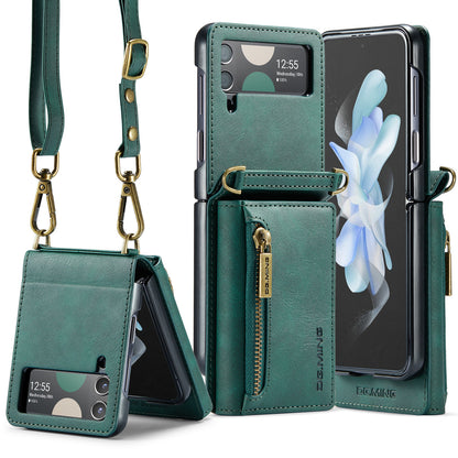 DG.MING Detachable Tri-fold Wallet Galaxy Z Flip4 Case