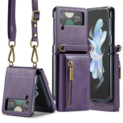 DG.MING Detachable Tri-fold Wallet Galaxy Z Flip4 Case