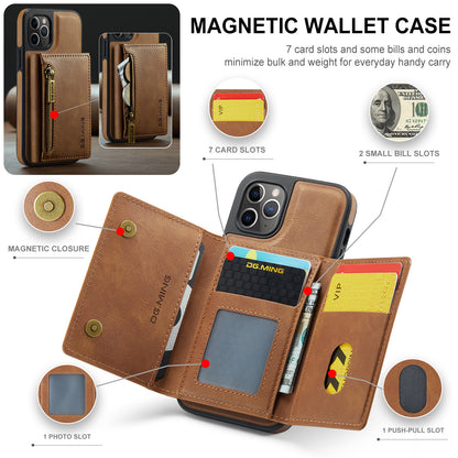 DG.MING Detachable Tri-fold Wallet iPhone 11 Pro Case