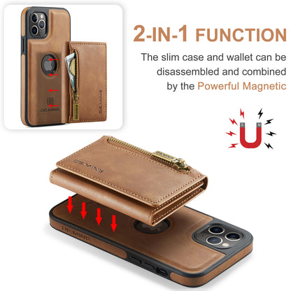 DG.MING Detachable Tri-fold Wallet iPhone 11 Pro Case