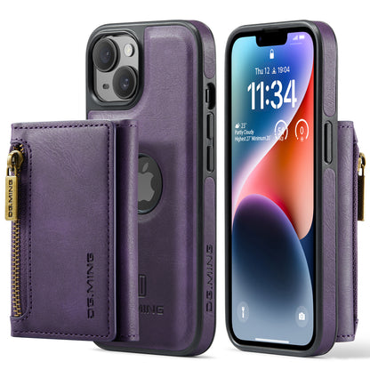 DG.MING Detachable Tri-fold Wallet iPhone 14 Case