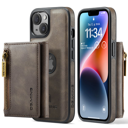 DG.MING Detachable Tri-fold Wallet iPhone 14 Case