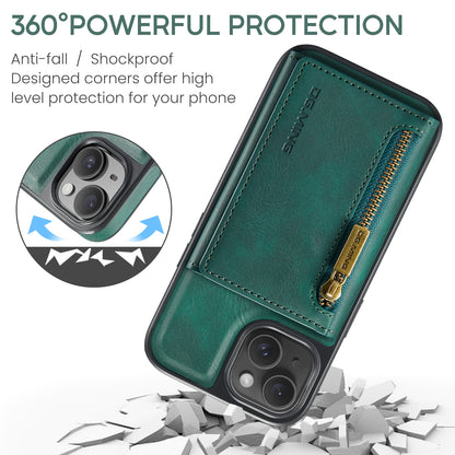 DG.MING Detachable Tri-fold Wallet iPhone 16 Plus Case