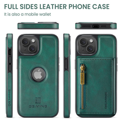 DG.MING Detachable Tri-fold Wallet iPhone 16 Plus Case