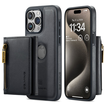 DG.MING Detachable Tri-fold Wallet iPhone 15 Pro Max Case