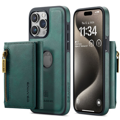 DG.MING Detachable Tri-fold Wallet iPhone 15 Pro Max Case