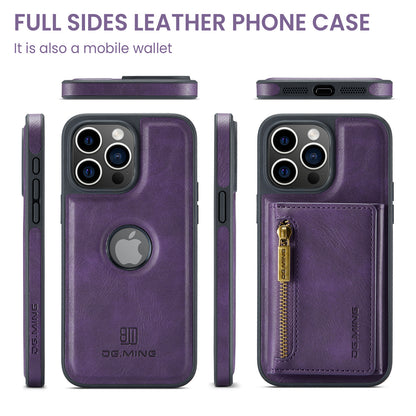 DG.MING Detachable Tri-fold Wallet iPhone 15 Pro Max Case