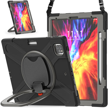 Pirate Box iPad Pro 11 (2021) Case Hook Stand Rotating with Hand Holder Shoulder Strap