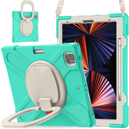 Pirate Box iPad Pro 12.9 (2018) Case Hook Stand Rotating with Hand Holder Shoulder Strap