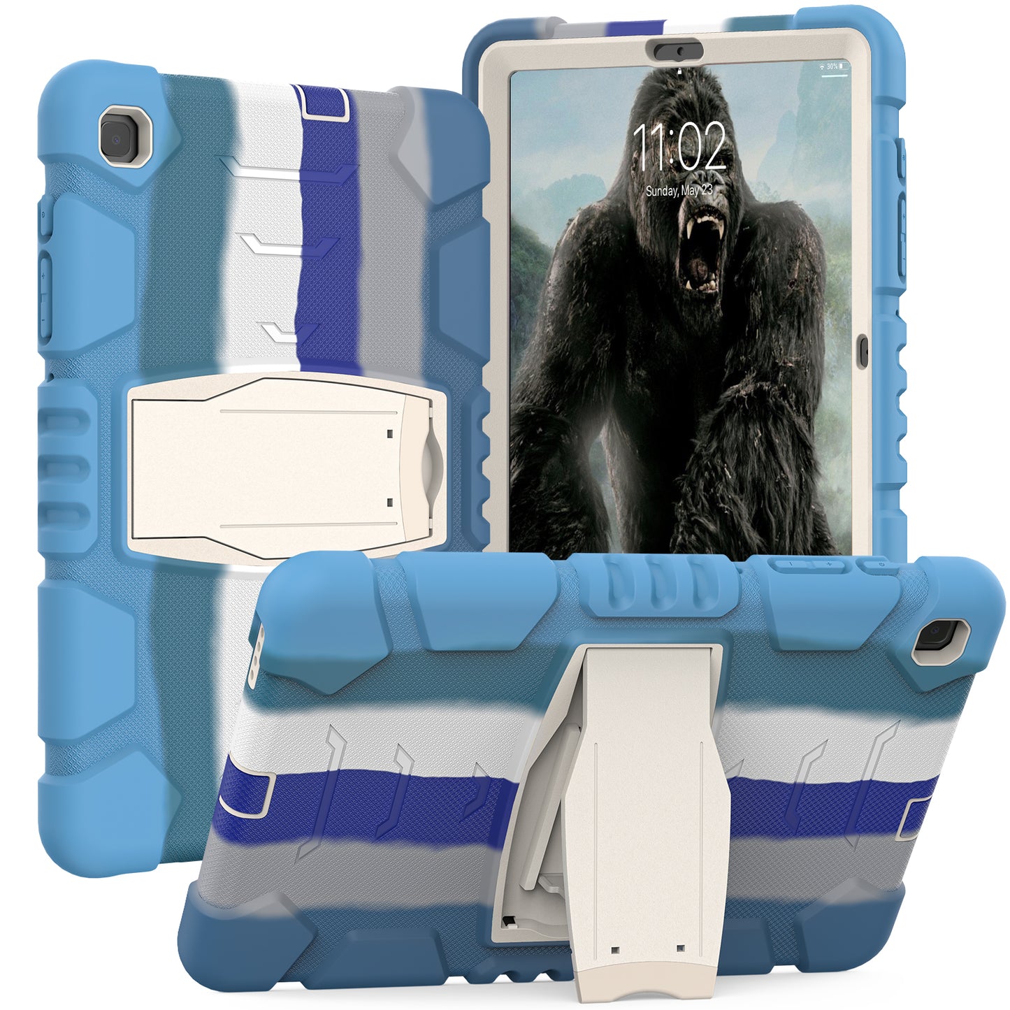 Gorilla King Kong Galaxy Tab S6 Lite Case Full Body Triple Protection Folding Stand