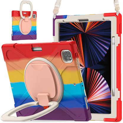 Pirate Box iPad Pro 12.9 (2018) Case Hook Stand Rotating with Hand Holder Shoulder Strap