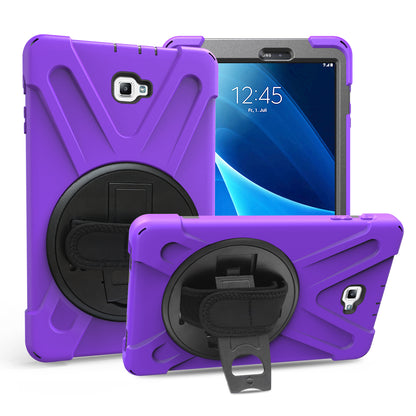 Pirate King Galaxy Tab A 10.1 (2017) Case 360 Rotating Stand Shoulder Strap