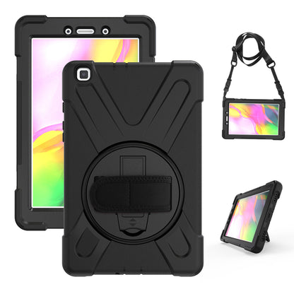 Pirate King Galaxy Tab A 8.0 (2019) Case 360 Rotating Stand Shoulder Strap