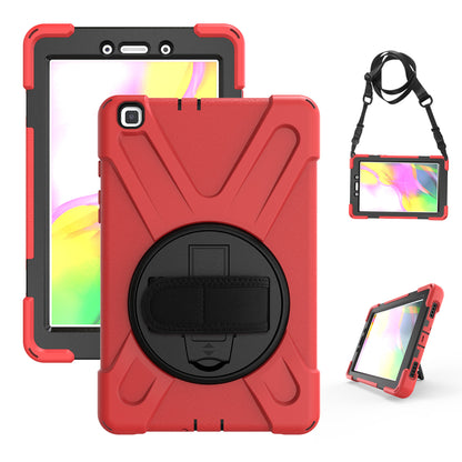 Pirate King Galaxy Tab A 8.0 (2019) Case 360 Rotating Stand Shoulder Strap