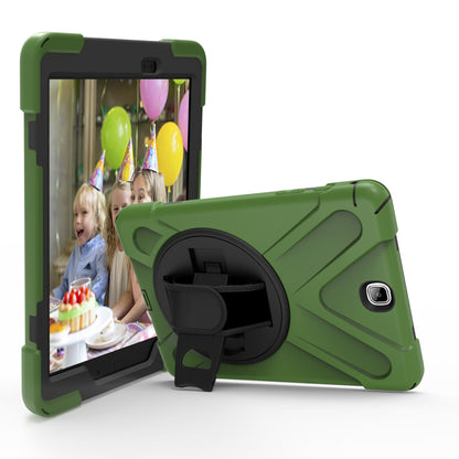 Pirate King Galaxy Tab A 9.7 (2015) Case 360 Rotating Stand Shoulder Strap