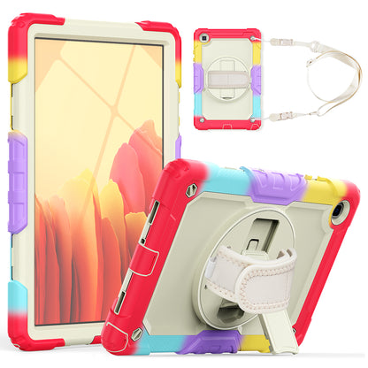 HUIXIANG Tough Strap Galaxy Tab A7 Case Built-in Screen Protector