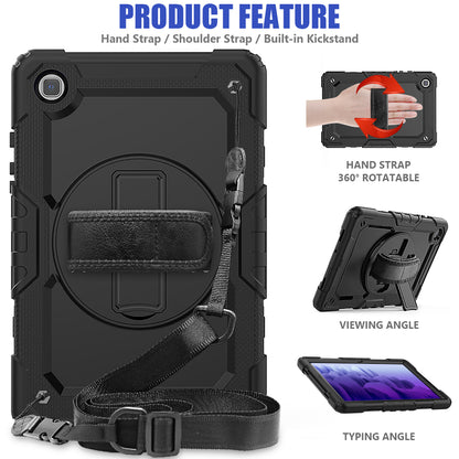 HUIXIANG Tough Strap Galaxy Tab A7 Case Built-in Screen Protector