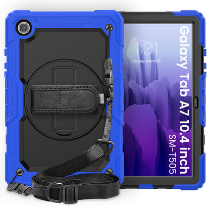 HUIXIANG Tough Strap Galaxy Tab A7 Case Built-in Screen Protector