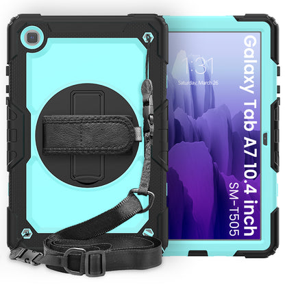 HUIXIANG Tough Strap Galaxy Tab A7 Case Built-in Screen Protector