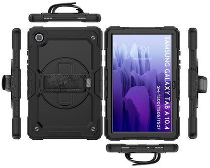 HUIXIANG Tough Strap Galaxy Tab A7 Case Built-in Screen Protector