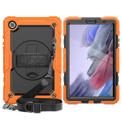 HUIXIANG Tough Strap Galaxy Tab A7 Lite Case Built-in Screen Protector