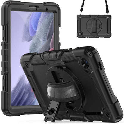 HUIXIANG Tough Strap Galaxy Tab A7 Lite Case Built-in Screen Protector