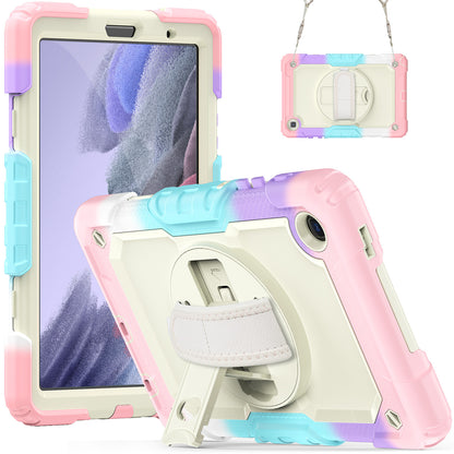 HUIXIANG Tough Strap Galaxy Tab A7 Lite Case Built-in Screen Protector