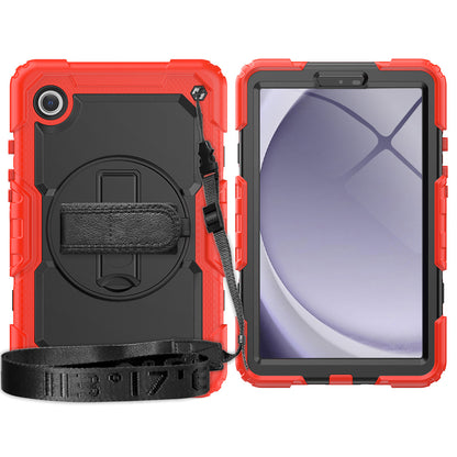 HUIXIANG Tough Strap Galaxy Tab A9 Case Built-in Screen Protector