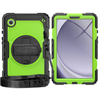 HUIXIANG Tough Strap Galaxy Tab A9 Case Built-in Screen Protector