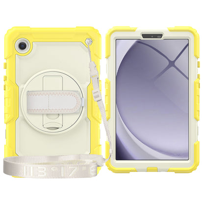 HUIXIANG Tough Strap Galaxy Tab A9 Case Built-in Screen Protector