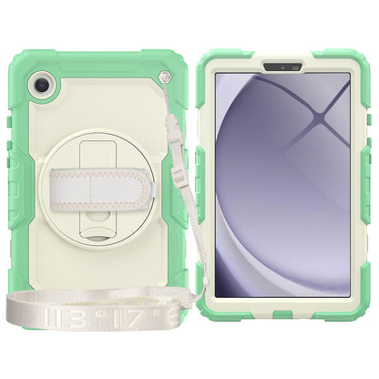 HUIXIANG Tough Strap Galaxy Tab A9 Case Built-in Screen Protector