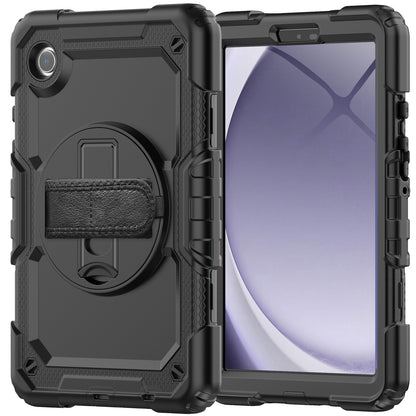 HUIXIANG Tough Strap Galaxy Tab A9 Case Built-in Screen Protector