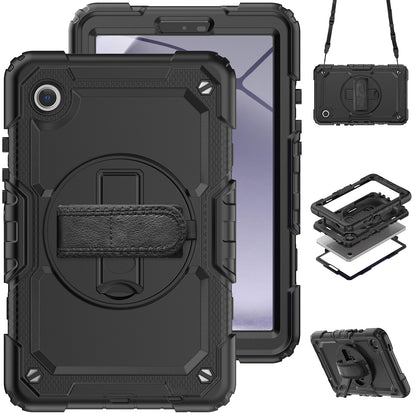 HUIXIANG Tough Strap Galaxy Tab A9 Case Built-in Screen Protector