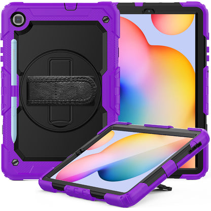 HUIXIANG Tough Strap Galaxy Tab S6 Lite Case Built-in Screen Protector