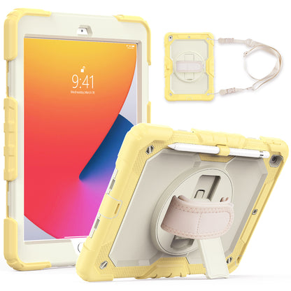 HUIXIANG Tough Strap iPad 9 Case Built-in Screen Protector