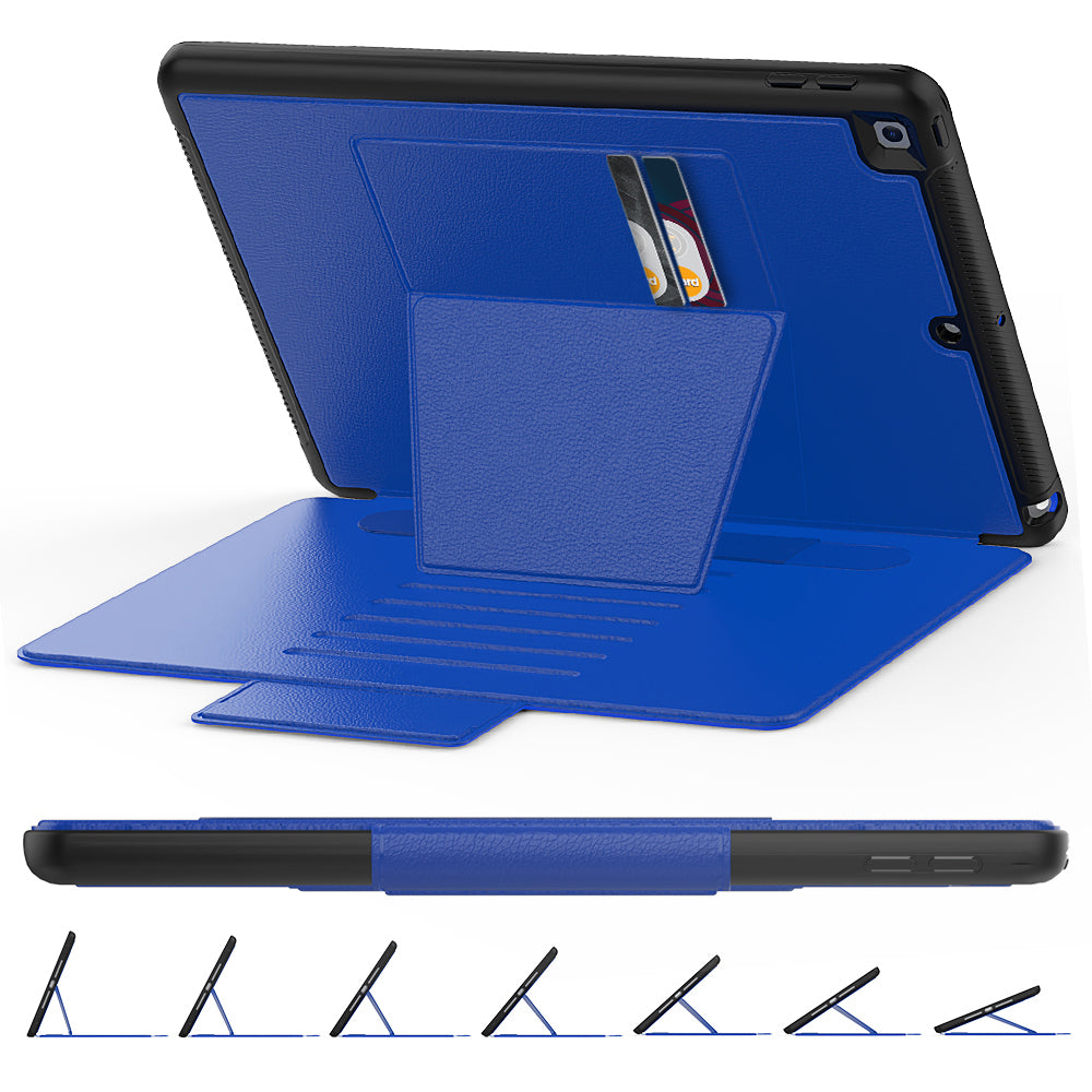 HUIXIANG Smart Multiple Stand iPad 9 Case Leather