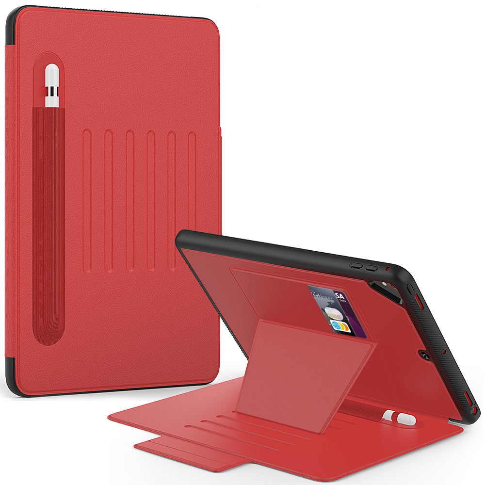 HUIXIANG Smart Multiple Stand iPad 6 Case Leather