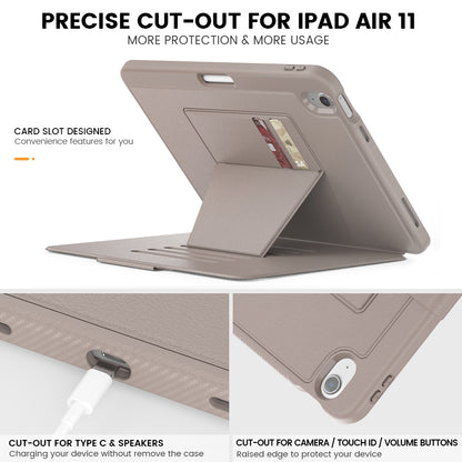 HUIXIANG Smart Multiple Stand iPad Air 11 Case Leather